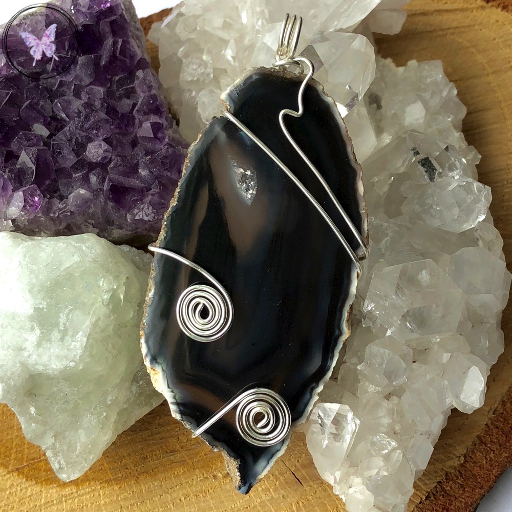Agate Slice Pendant